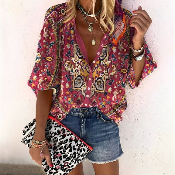 YEJIMAN Plus Size Tunic Tops, polyester T-Shirts For Women, Women's Tops Short Sleeve Square Neck T Shirts Summer Casual Tees