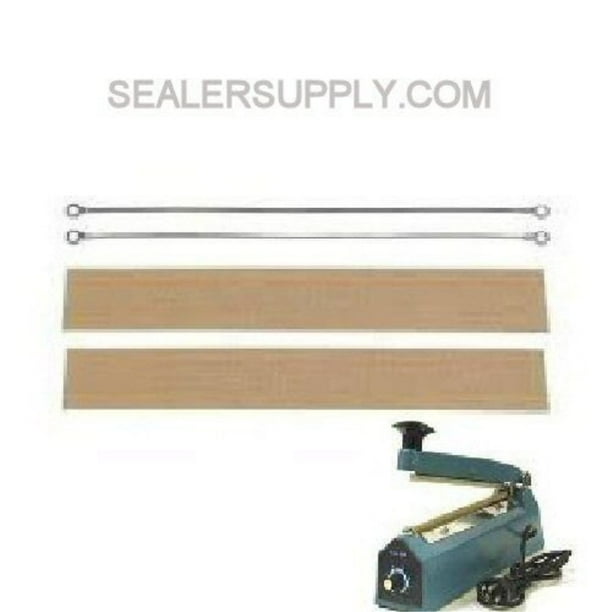 16" Hand Impulse Sealer Repair Kit 2 Element 2 Cloth Set Spare Parts