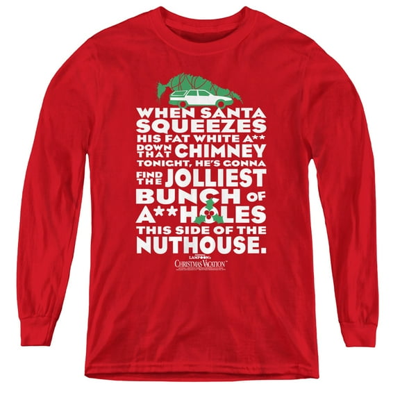 Christmas Vacation - Jolliest Bunch - Youth Long Sleeve Shirt - Medium