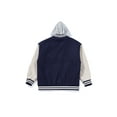 thumbnail image 4 of 1PA1 Men/Women Varsity Jacket Casual Bomber Jacket Hooded Baseball Jacket,Navy,L, 4 of 16
