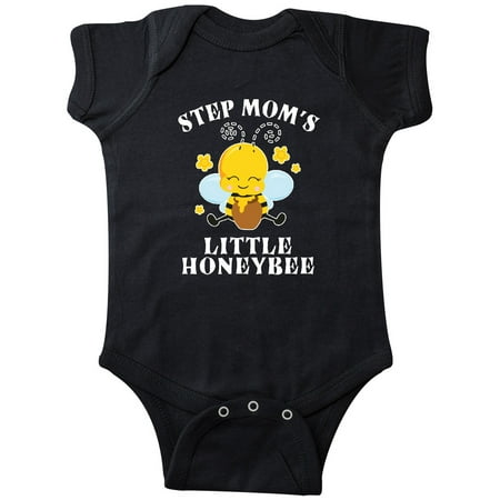 

Inktastic Cute Bee Step Mom s Little Honeybee with Stars Gift Baby Boy or Baby Girl Bodysuit
