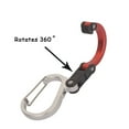 thumbnail image 4 of SagaSave Multifunctional D-Type Carabiner Clips 360 Degree Rotating Hook Buckle for Camping Hiking Travel 4 Colors, 4 of 5