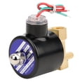 thumbnail image 3 of Brass Valve, Leak-Proof Stable Performance High Reliability Water Pressure Valve, Water For Air Oil AC24V, 3 of 8