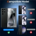 thumbnail image 2 of Entronix Screen Protector Compatible with Galaxy S24 Ultra, Clear Tempered Glass, 2-Pack, 2 of 7