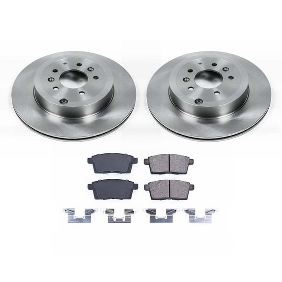 Ultimate Brakes Rear Ceramic Brake Pad and Rotor Kit with Hardware WM80240