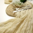 thumbnail image 6 of Cheesecloth Table Runner 10ft Boho Gauze Cheese Cloth Rustic Sheer Runner for Party Wedding Bridal Baby Shower Birthday Centerpiece Summer Table Decorations, 6 of 7