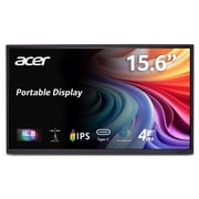 Acer 15.6" Portable Office Business Monitor, IPS Full HD (1920 x 1080), 60Hz, with Cables and Protective Sleeve, PM161Q C1bmiuux, Black