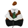 thumbnail image 3 of Aurorax Porch Goose Outfits 23" Holiday,Goose Clothes for Cement Goose Porch Goose 17/19 inch,All the Season Golf Costume Brown 23" Porch Goose Clothing Accessories for Garden Outdoor Lawn, 3 of 9