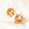 thumbnail image 2 of Hollow Squared Hoop Earring for Women Fashionable Charming Ear Dangler for Daily Wear Trip Party, 2 of 5