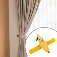 thumbnail image 3 of Cortina de ventana de dibujos animados Tiebacks Cortina Correa Cortinas Tieback Cortina Holdback para oficina Baño Sala de estar Decoración del hogar Banana Baoblaze Alzapaños para cortinas, 3 of 8
