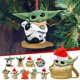 thumbnail image 2 of Disney-tablero acrílico 2D Baby Yoda, colgante de Papá Noel, decoración de árbol de Navidad, colgador de coche, regalo para niños, 2 of 4
