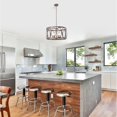 thumbnail image 2 of CHLOE Lighting NAVY Farmhouse 5 Light Antique Wood Finish Ceiling Pendant 21" Wide, 2 of 3
