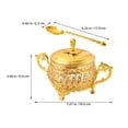 thumbnail image 2 of OUNONA Frasco De Vidrio Con Para Almacenamiento De Té Y Secos En Casa Dorado, 2 of 7