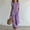 Purple, variant on Women's 2 Piece Outfits Gauze Two Piece Pant Set Sleeveless Gauze Top Wide Leg Pants Set Summer Casual Capri Pant Sets Capri Length Two Piece Pants Set Spring Casual 2 Piece Set Brown M