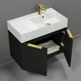 thumbnail image 7 of Nameeks Derin-3217-W-C-R Derin 32" Wall Mounted Single Basin Vanity Set - Black, 7 of 7
