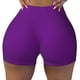 thumbnail image 2 of Fotbe Purple Shorts Sin Costuras – Shorts Deportivos de Cintura Alta para Mujer, Elásticos para Gimnasio, Yoga, Running o Ciclismo-Large, 2 of 8