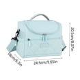 thumbnail image 2 of Insulated Lunch Bag, Large Cooler Tote with Shoulder Strap, Leakproof Thermal Lunch Box for Work, Picnic, Camping, and Travel, 2 of 5