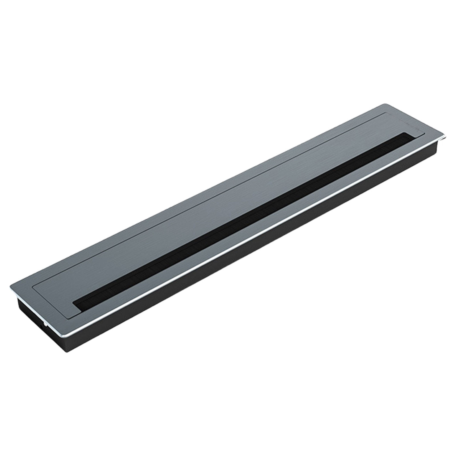 Thickening Desk Cable Management Grommets with Brush Homes Cord Organizes Inserts Rectangle Cable Hole Covers