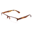 thumbnail image 2 of Semi-Rimless Reaing Glasses Stylish Look Light Weight with Carring Pouch TORTOISE, 2 of 4