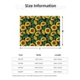 thumbnail image 5 of Yiaed Sunflower 1 Print Blanket Throw Blanket Soft Cozy Flannel Blanket for Home Bed Sofa Couch Chair-80"x60", 5 of 6