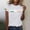 White, variant on St Patricks Day Shirt Women Graphic Print Casual Short Sleeve Tee Summer Tops