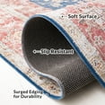 thumbnail image 6 of Safavieh Tucson Nazca Oriental Machine Washable Area Rug, Navy/Rust, 6' x 6' Round, 6 of 13
