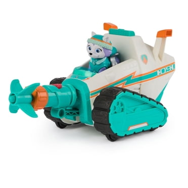 PAW Patrol Everest Deluxe Snowmobile, with Projectile Launcher, Snowboard and Collectible Action Figures, Kids Toys for Boys & Girls Ages 3+