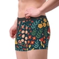 thumbnail image 4 of Balery Berries and Flowers Men's Boxer Briefs, Soft and Breathable Cotton Underwear with nylon Waistband-Medium, 4 of 9