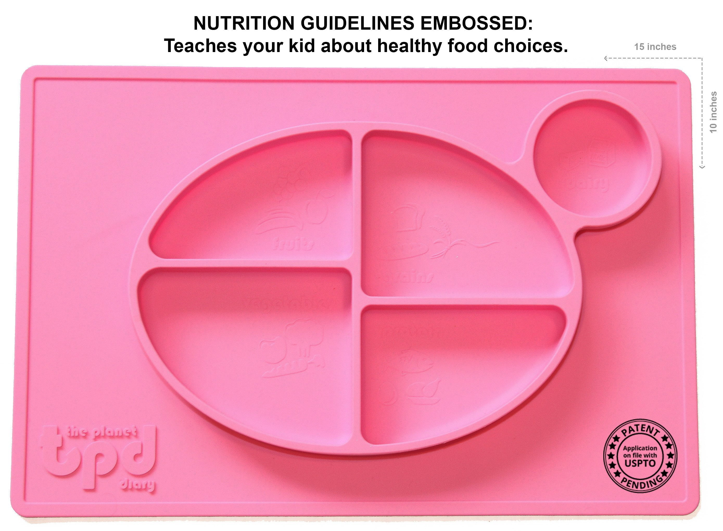 Silicone Placemat with sippy cup holder by The Parent Diary