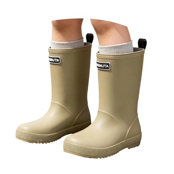 HAYIMI Cartoon Rainboots Outdoor Waterproof Round Toe Lightweight All Season Kids Rain Boots Sporty Comfort Trendy Shoes