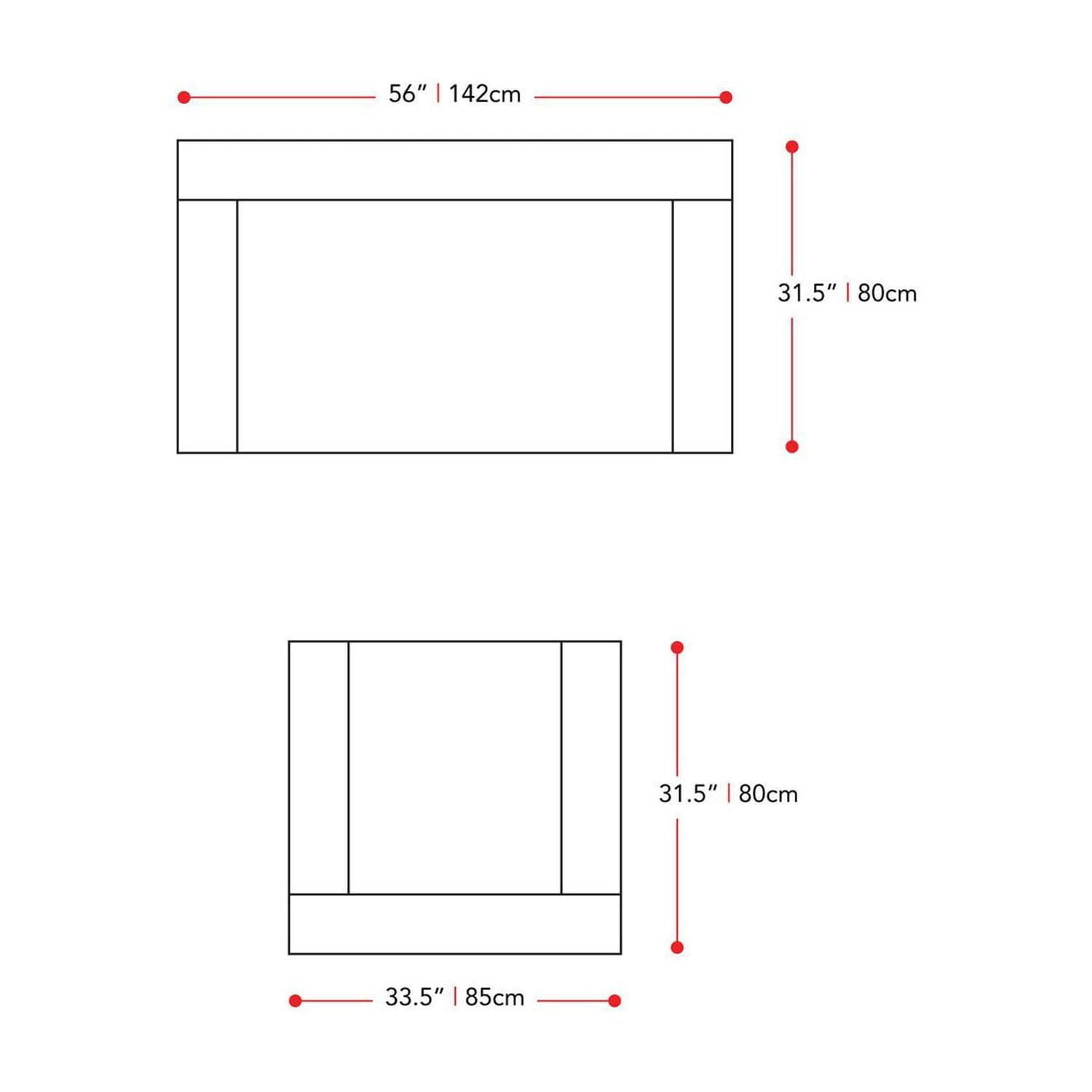 CorLiving Georgia Fabric Loveseat Sofa and Accent Chair Set - 2pcs