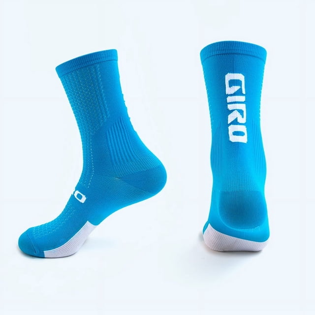 Calcetines de ciclismo de tubo medio para bicicleta de montaña, calcetines deportivos para correr, calcetines de baloncesto para exteriores, de secado rápido, antidesgaste
