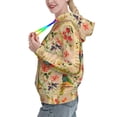 thumbnail image 2 of Kdxio Vintage Bird Print Womens Oversized Hoodies Sweatshirts Hooded Pullover Tops Sweaters Casual-Large, 2 of 7