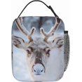 thumbnail image 3 of Insulated Lunch Box for Women Men, Reindeer Lunch Box Reusable Portable Lunch Bag Cooler Tote Waterproof Lunch Container for Office Picnic Work Travel Hiking, 3 of 7