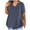 Navy, variant on Oversized T Shirts Casual Tops Women Sexy Plus Size Tops V-Neck Blouse Short Sleeve Blouse Mock Pocket