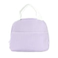 thumbnail image 2 of Sac à Lunch Rayé en Tissu - Grande Boîte à Lunch Isotherme, Sac à Lunch Portable pour le Bureau et les Trajets Domicile-Travail,, Violet, JKODE, 2 of 8