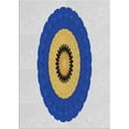 thumbnail image 1 of Ahgly Company Machine Washable Indoor Rectangle Transitional Azure Blue Area Rugs, 2' x 3', 1 of 7