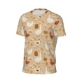thumbnail image 6 of Wukai Autumn and Thanksgiving Print Men's Short-Sleeved Mesh T-Shirt,Quick-Dry Short Sleeve Workout T-Shirt-Large, 6 of 8