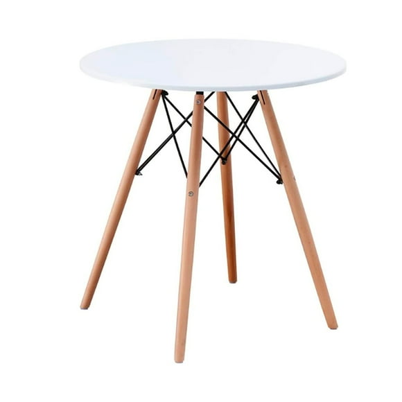 Mesa de Comedor redondo para 4 Personas ilios innova  desayunador Oslo 80 cm blanco