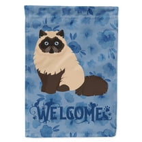 Carolines Treasures CK5025GF Colorpoint Persian Hymalayan Cat Welcome Flag Garden Size Small multicolor