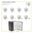 thumbnail image 6 of BEBERLINI Men Stud Earrings CZ 14K Gold Plated Stainless Steel Jewelry Square 9 mm, 6 of 7