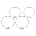 thumbnail image 2 of KAKOWELY 4pcs Spotlight Fixing Buckle Led MR11 MR16 Light Bulbs Spot Light Retaining Rings Metal Spring Clips Recessed Light Covers Lamp Accessories Clamp Ring Lighting Manganese Silver, 2 of 5