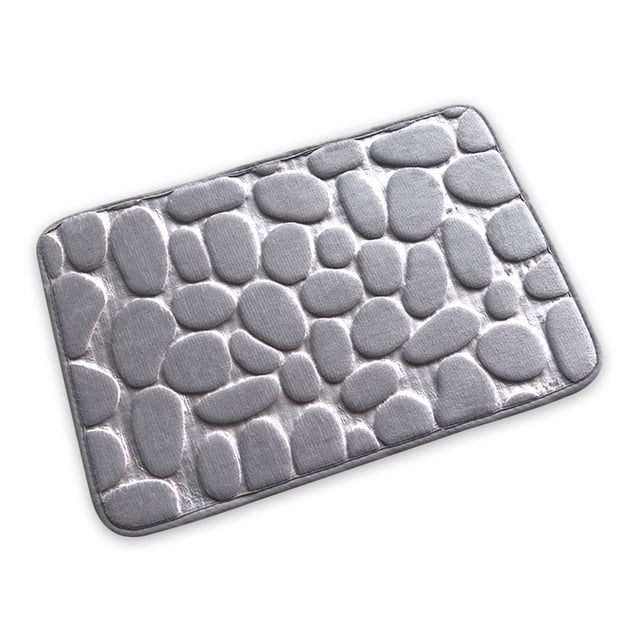 Color Sólido Cuarto de baño Puerta Absorbente No resbalón Alfombra Grande Decoración Niño Sala de estar Almohadillas Soft Almohadillas Accesorios Gris, 50x80cm Speravity HA009646-10
