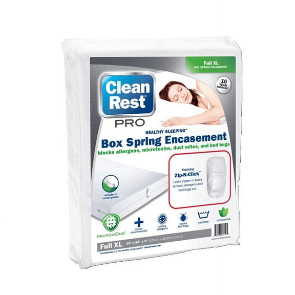 Clean Rest PRO Box Spring Bed Bug Encasement Cover FULL XL