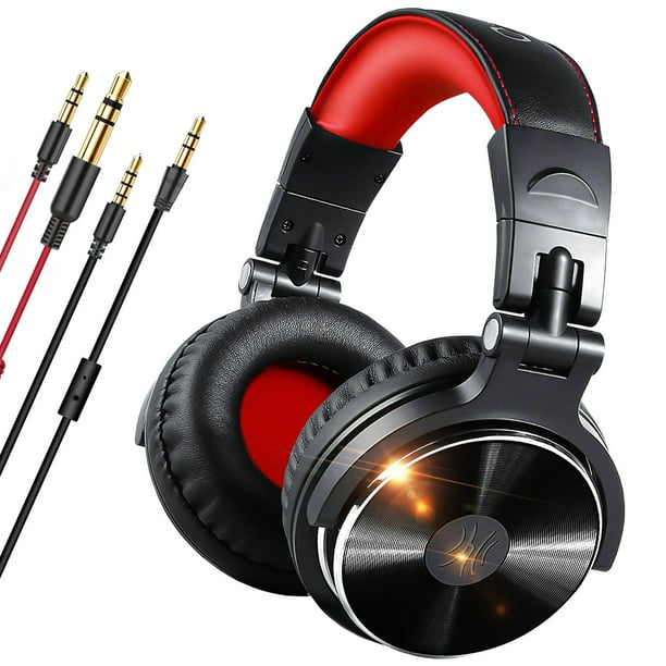 Wired Over-Ear Headset With Microphone Hifi Studio DJ Headphones  Professional Stereo Monitor Foldable Earphones - Walmart.com