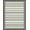 Black And White, Pattern 16, variant on Design&I 8'x10' Washable Area Rug Sleek Flatweave Pet Friendly Striped Farmhouse Front Ticking Varied Band Widths Borders Minimalist for King Size Bedroom, Under Bed