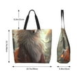 thumbnail image 5 of Rocae Mystic Fox With Halo for Big Capacity Shoulder Bag with Pockets,Tote Bag for Women Handbag, 5 of 8