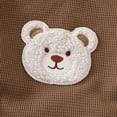 thumbnail image 6 of mgoYE Baby Boy Romper Size 0-3 Months Newborn Baby Cotton Onesie with Hat, Cute Bear Patched Casual Short Sleeve Bodysuit, Toddler & Infant Boy's Girl's Comfortable Clothing Coffee, 6 of 8