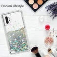 thumbnail image 7 of For Samsung Galaxy S20 Case,Clear Liquid Glitter Waterfall Bling Protective Case for Galaxy S20 - Silver, 7 of 7