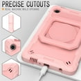 thumbnail image 3 of SaniMore for Samsung Galaxy Tab A9 8.7" 2023 SM-T550 SM-P550 Case, Multi-Functional Case with Handle Shoulder Strap & 360° Rotatable Kickstand Shockproof Protective Case for Girls Boys, Rosegold, 3 of 9